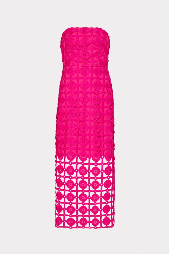 Shop the Kait Tile Lace Dress from MILLY's Wedding Guest Dress Shop