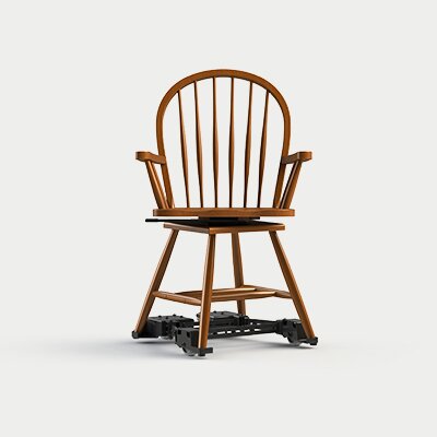 Swivel Chair with Caddie - Eliminating Table Interference