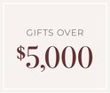 A banner for gifts over $5000