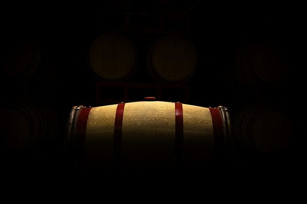 A barrel used for wine aging wine