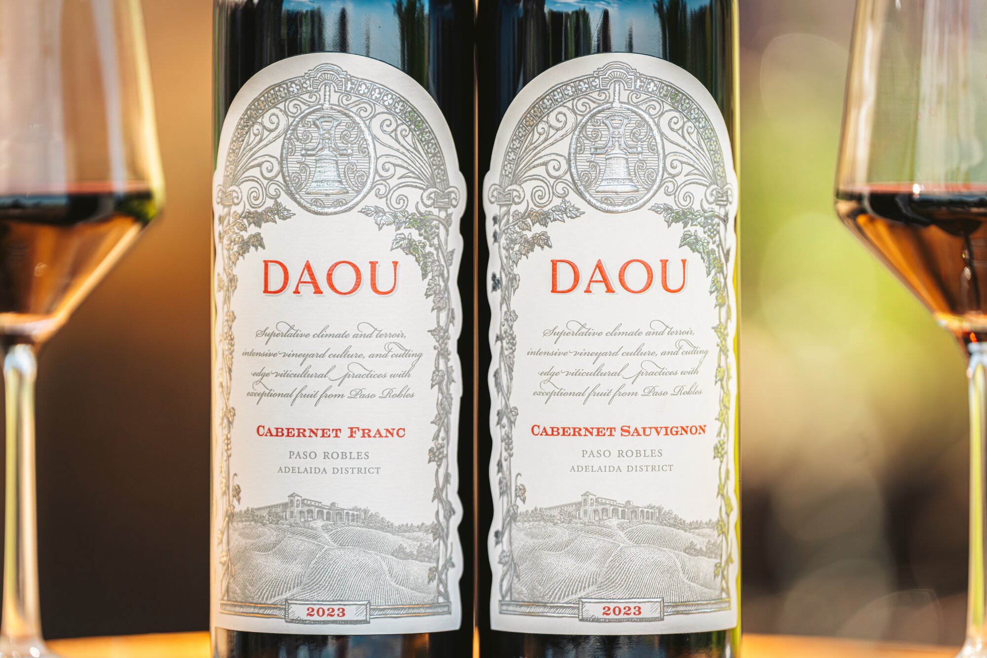 Stylized text that says "Spring In Your Sip: The palate of DAOU Mountain"