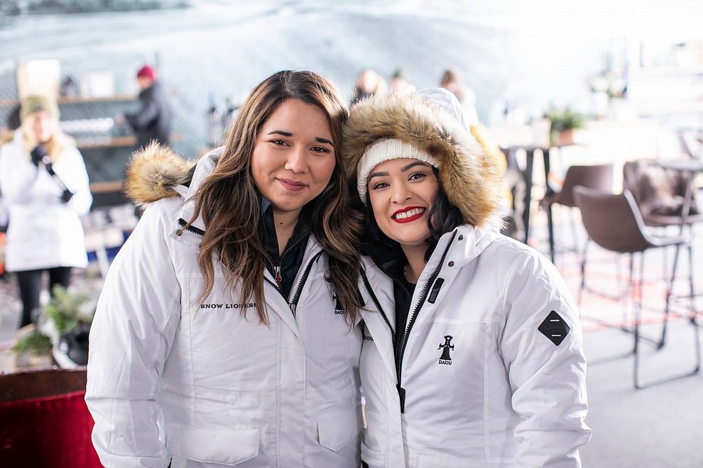 Two women in DAOU jackets