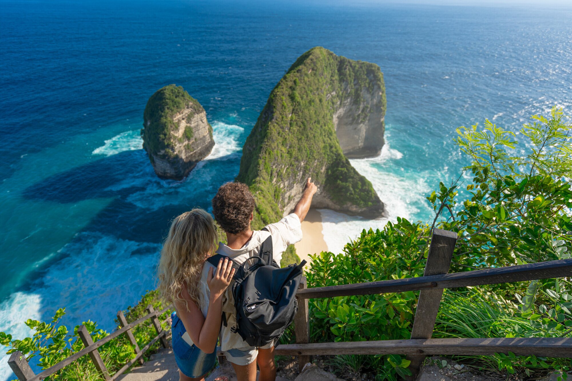 Touristen auf Nusa Penida