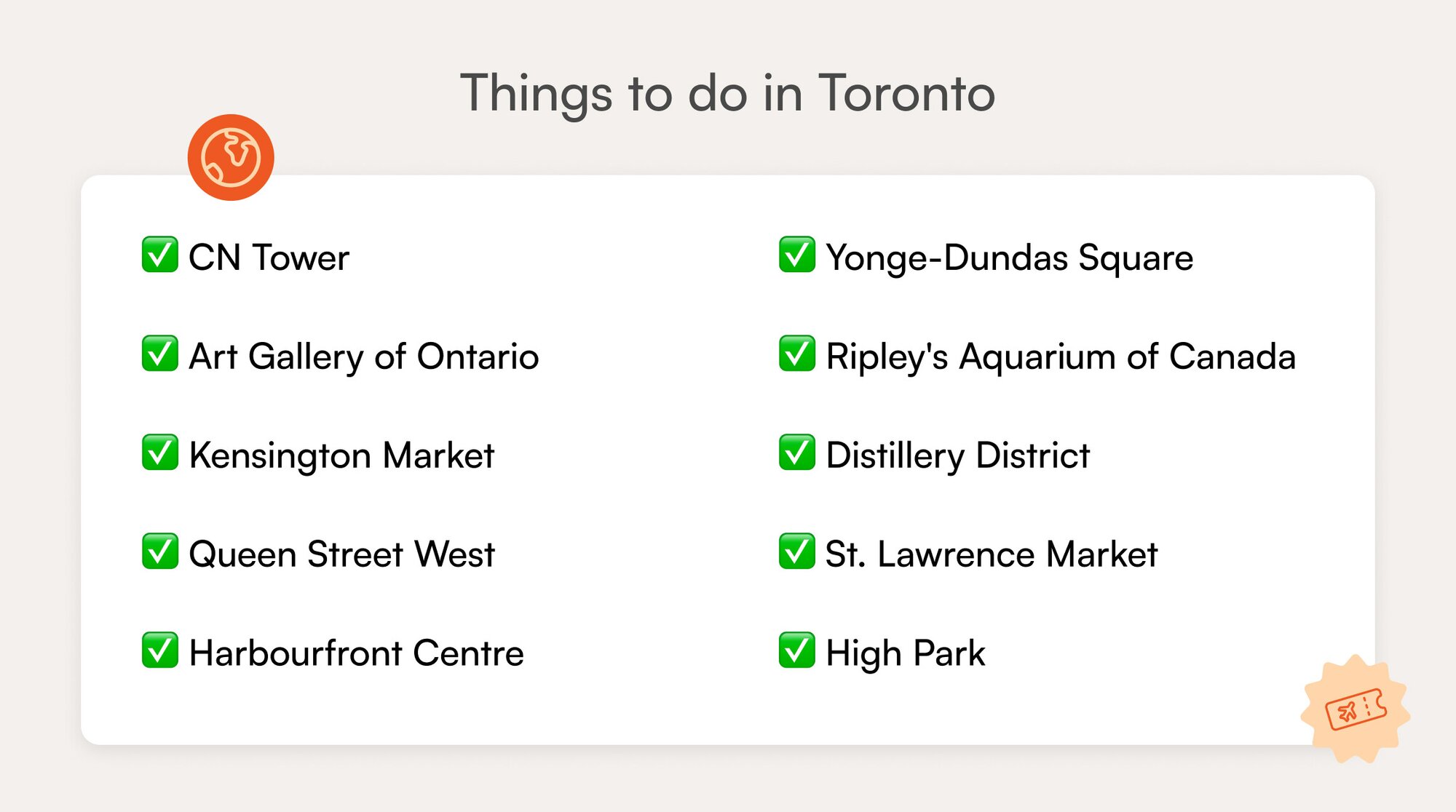 Things to do in Toronto