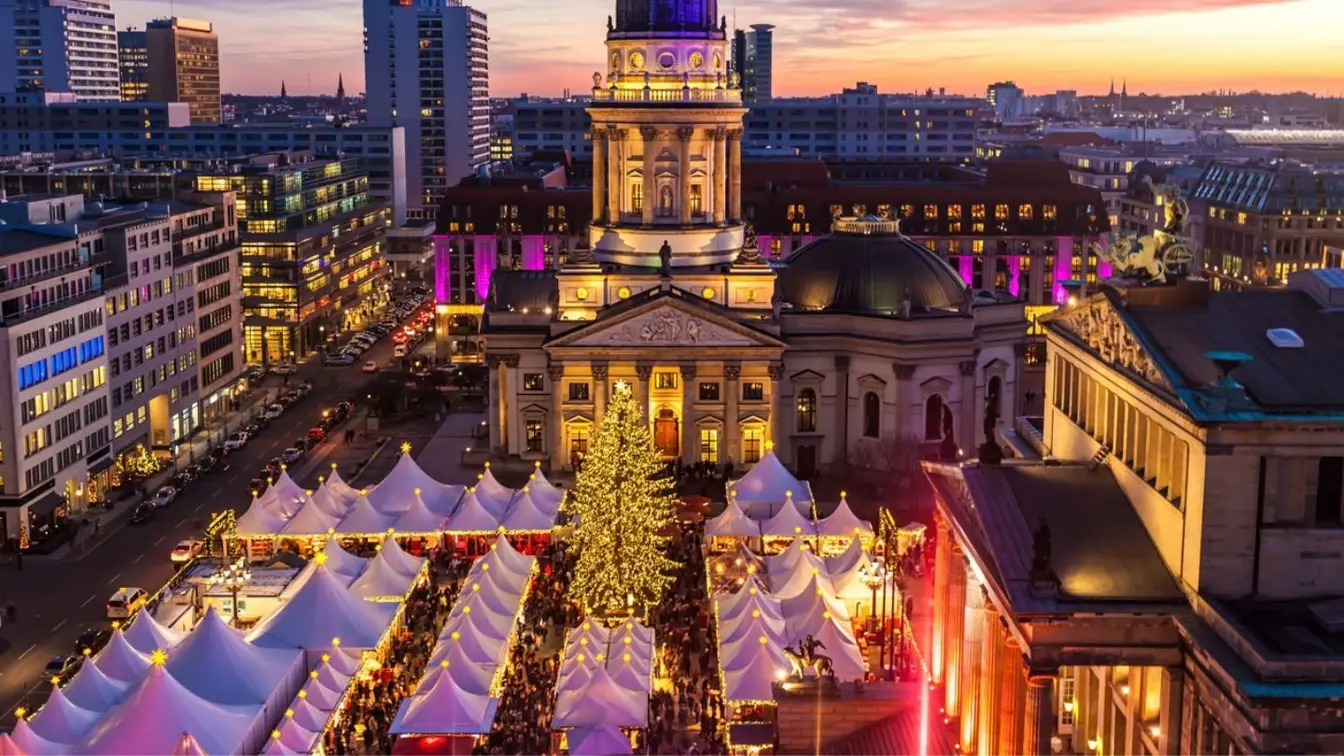 Marché de Noël de Munich sur Marienplatz en Allemagne