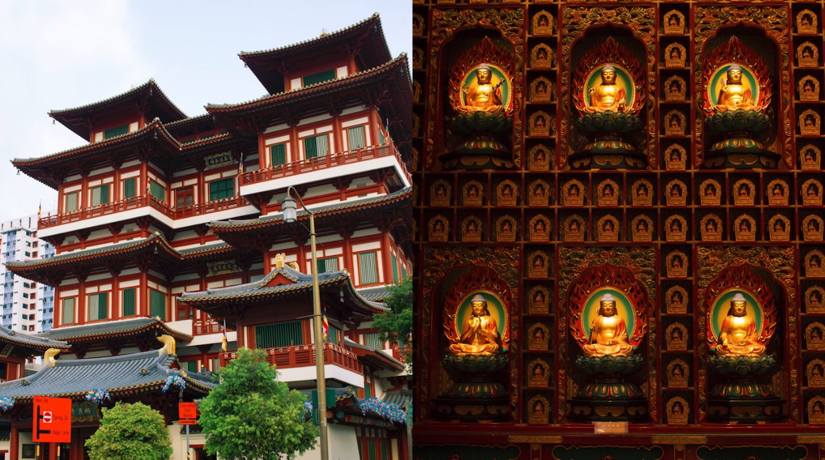 Buddha Tooth Relic Temple in Singapore’s Chinatown