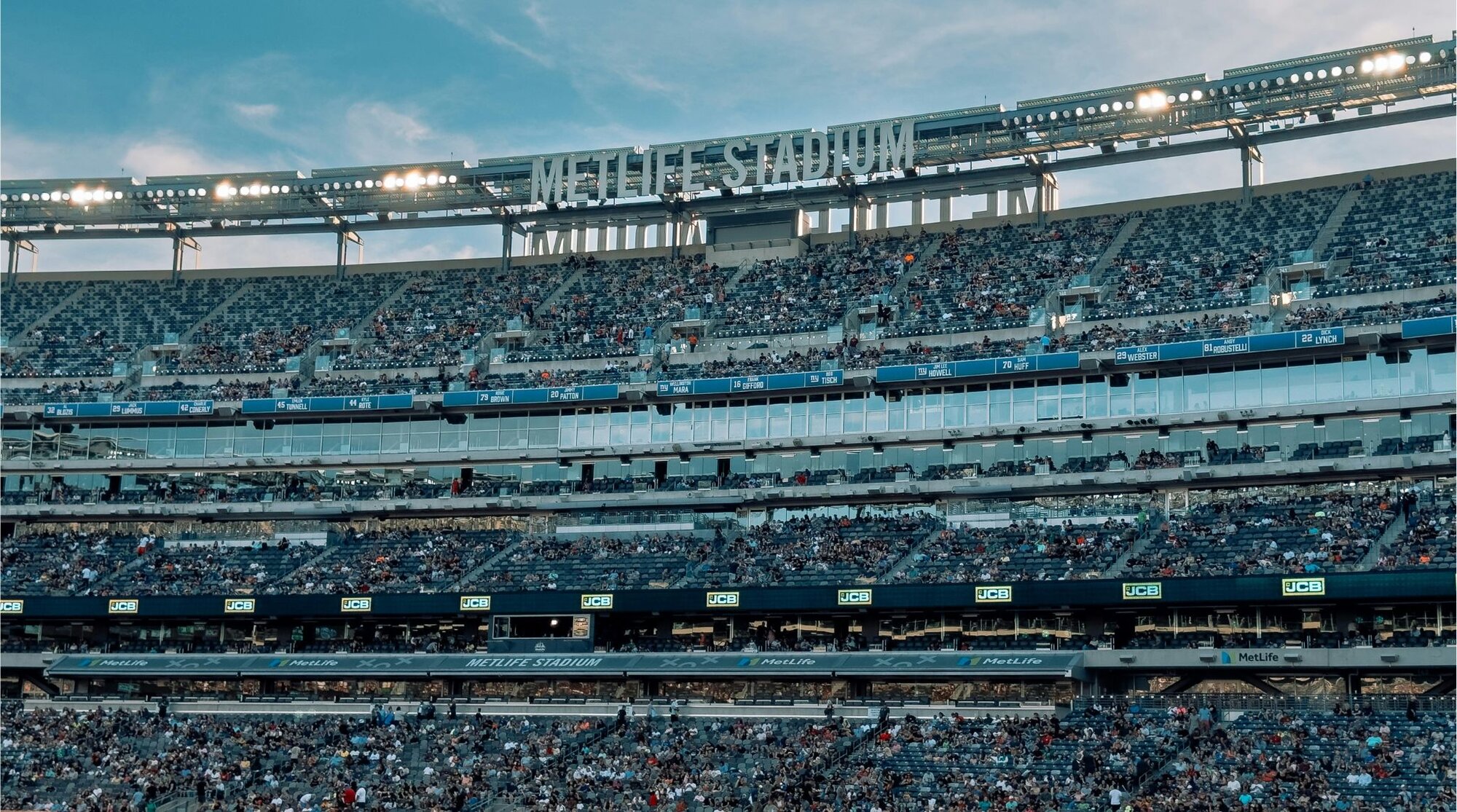 Estádio MetLife em Nova York/Nova Jersey, que é palco de grandes jogos de futebol e agora também da Copa de 2026.