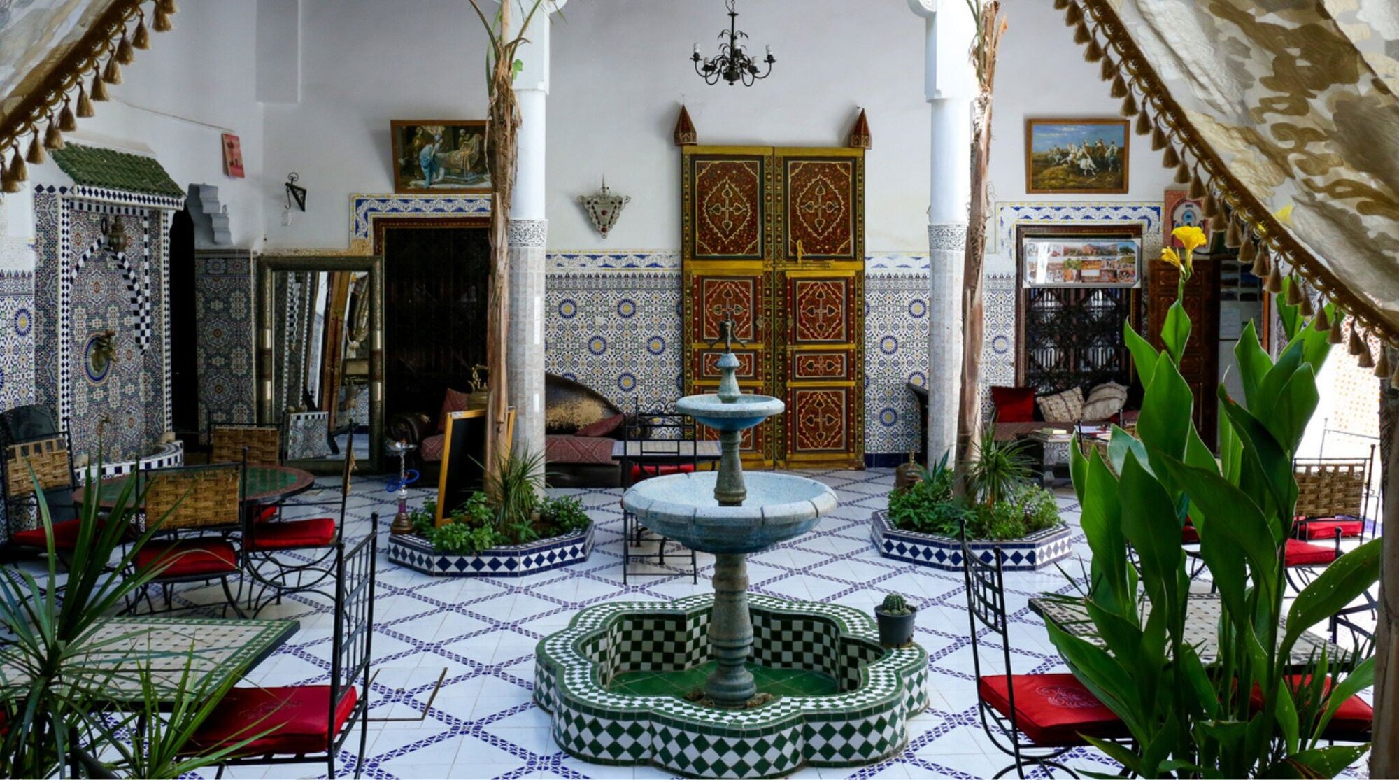 interieur d'un riad a marrakech
