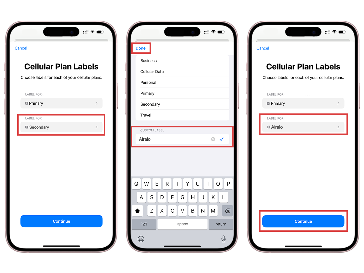 Installing Airalo eSIM on iPhone -  QR Method Step 4