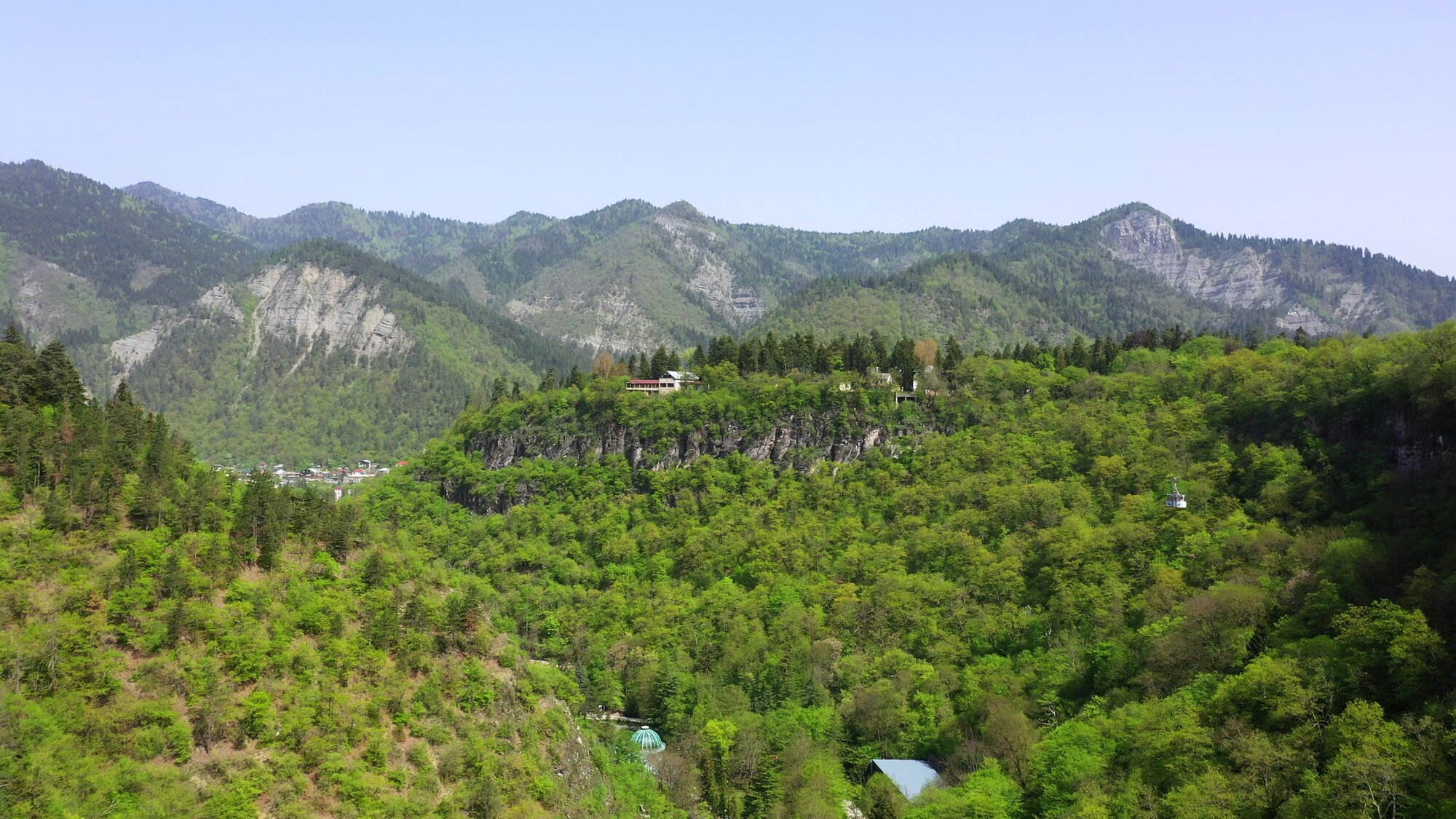 Vista aérea de Miskheta, Georgia