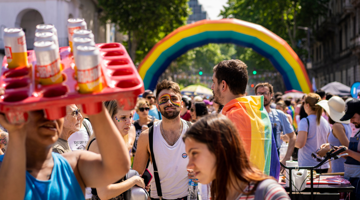 Attendees at Buenos Aires Pride