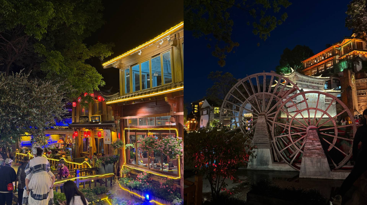 Lijiang Ancient Town at night