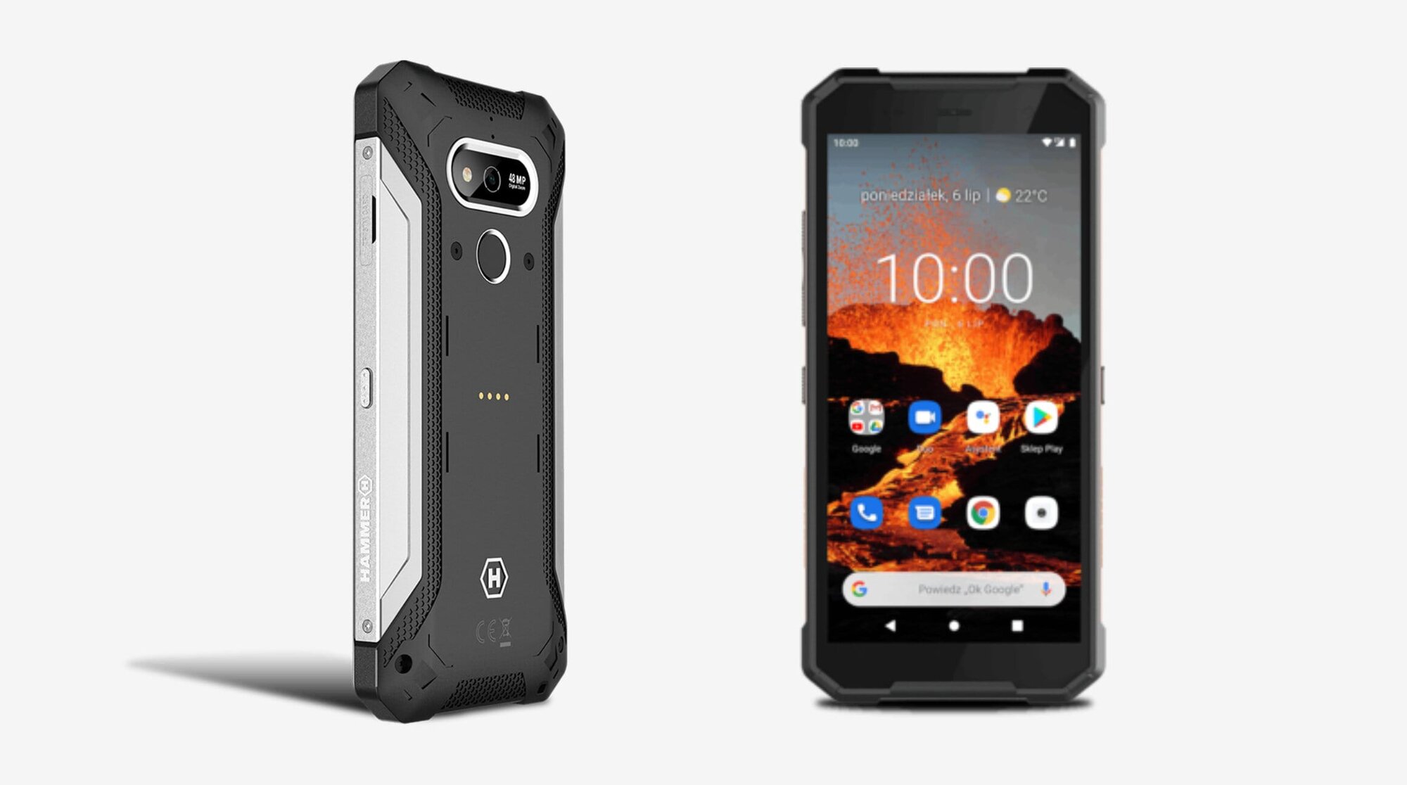 Vista frontal y lateral del Hammer Explorer Pro