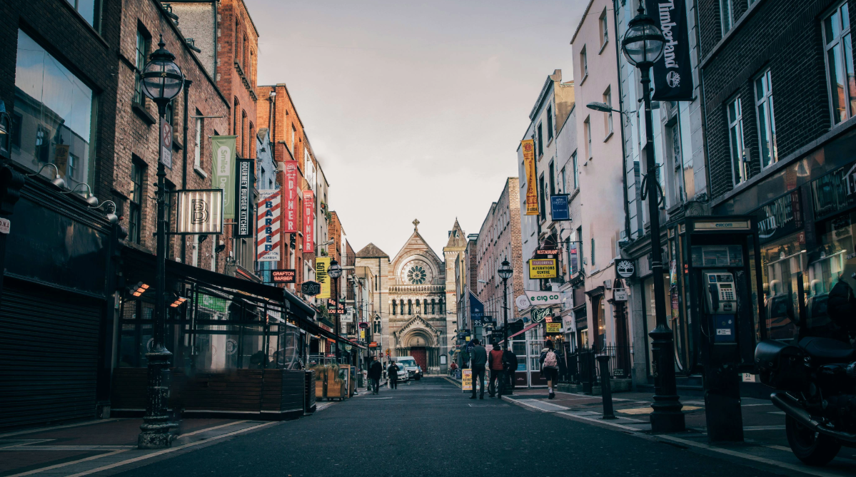 Street in Dublin, Ireland