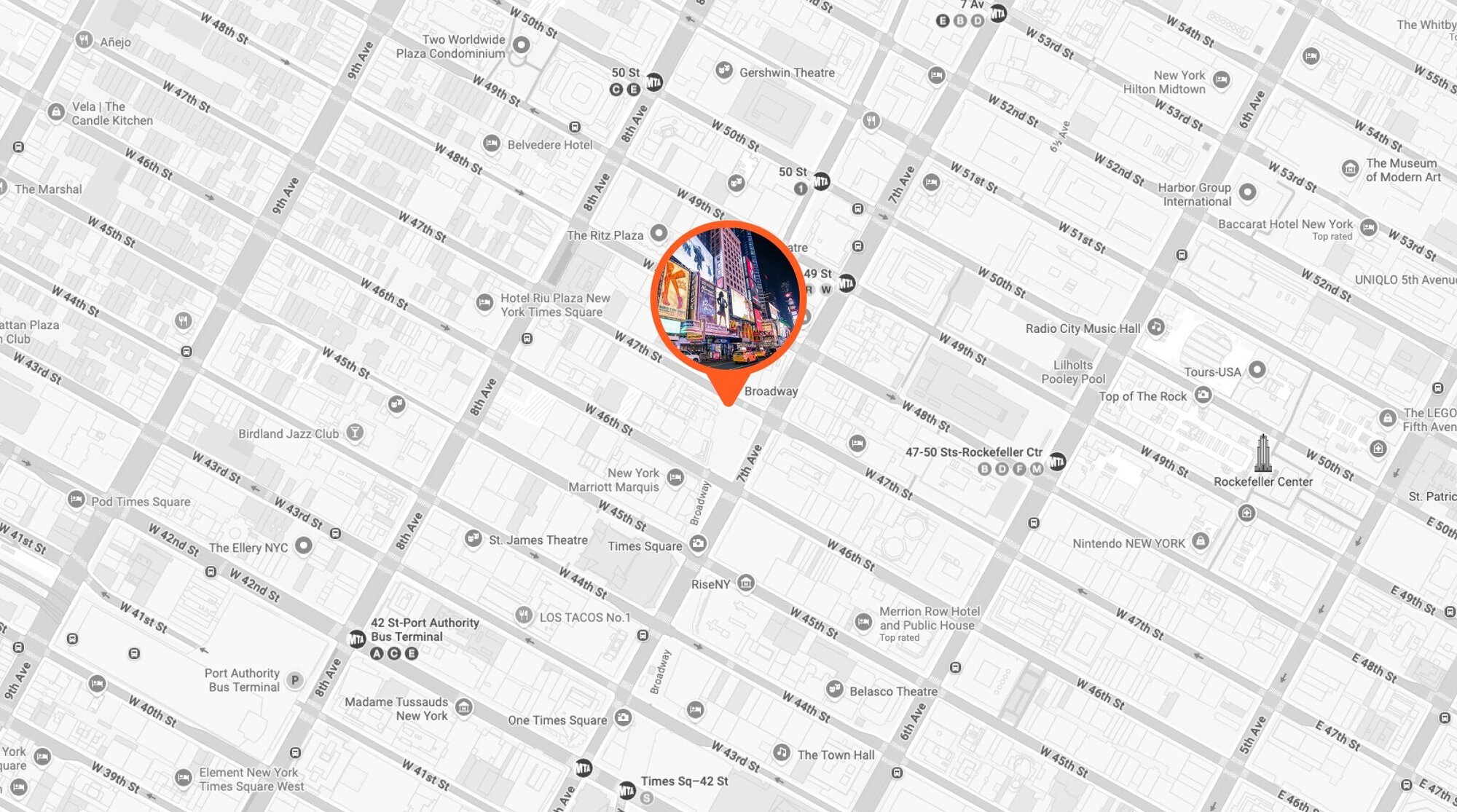 Google Maps Broadway