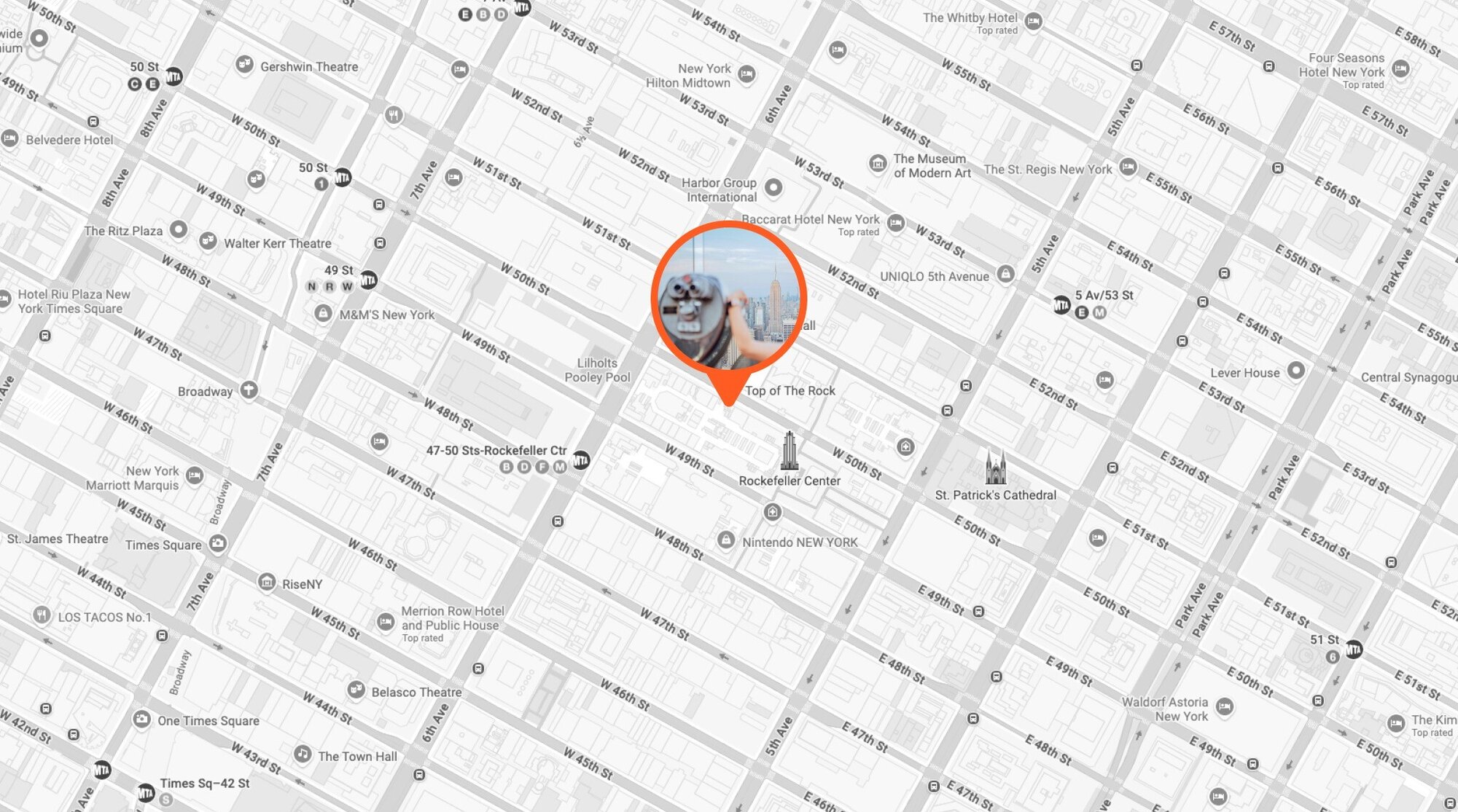 Google Maps Top of the Rock