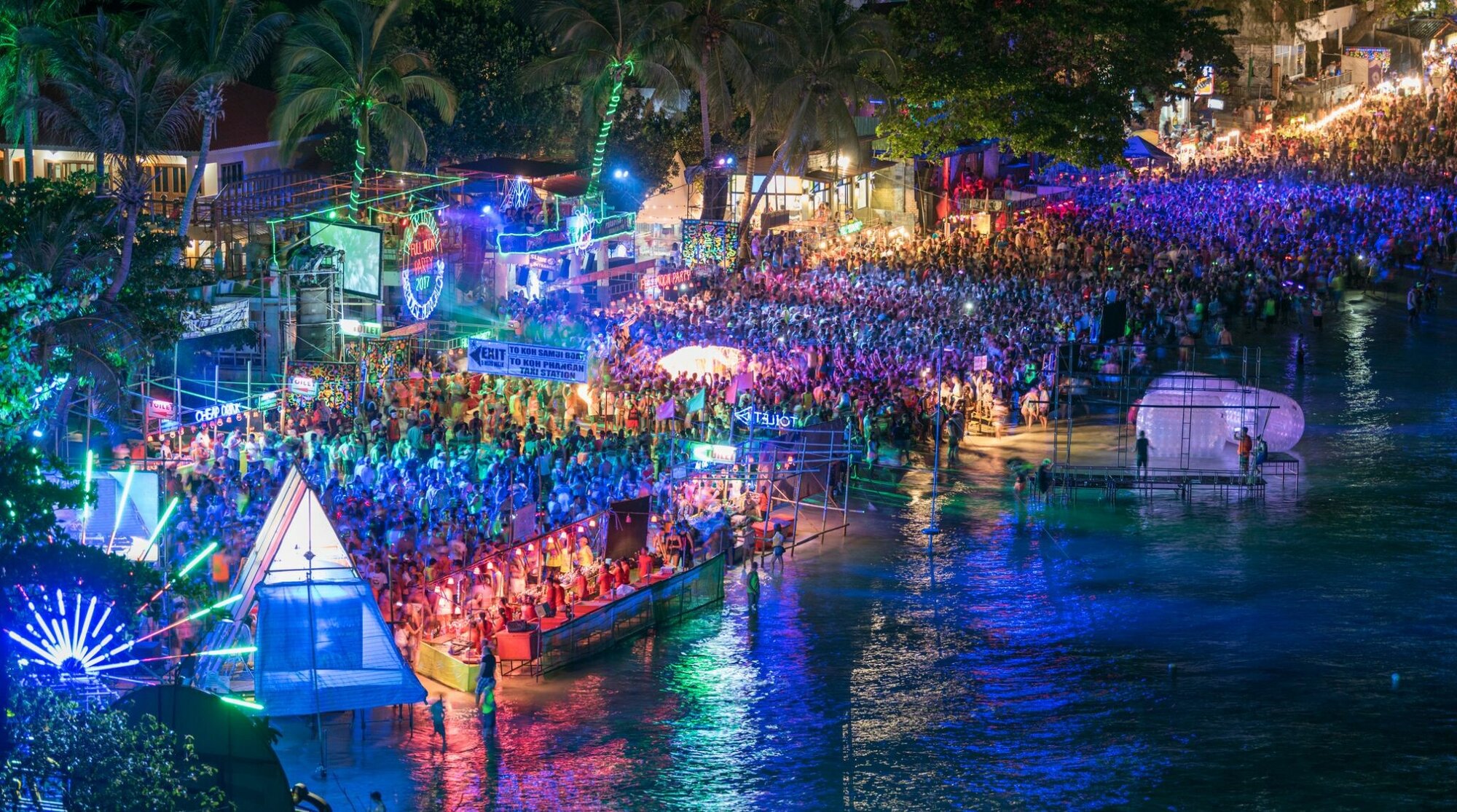 meilleurs festivals en thailande full moon koh phangan