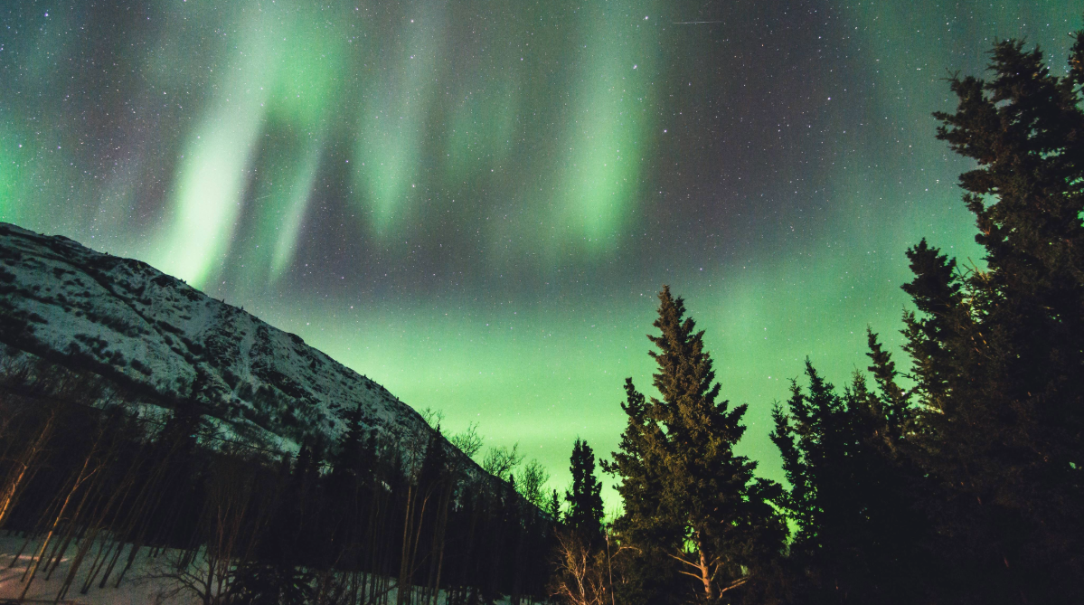 Aurora Boreal no Yukon, Canadá
