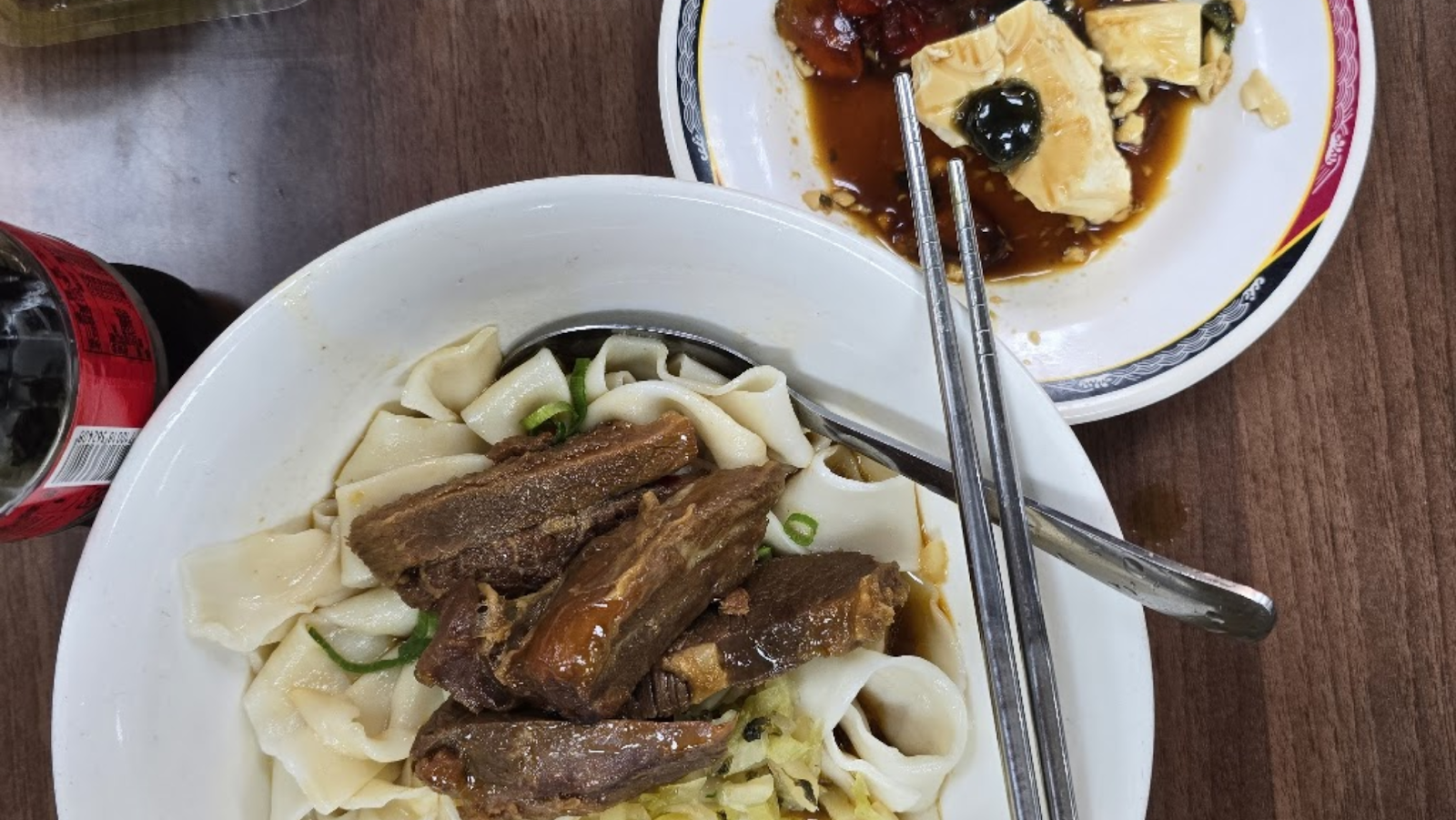 Beef noodles from Lao Shandong Homemade Noodles (老山東牛肉家常麵)