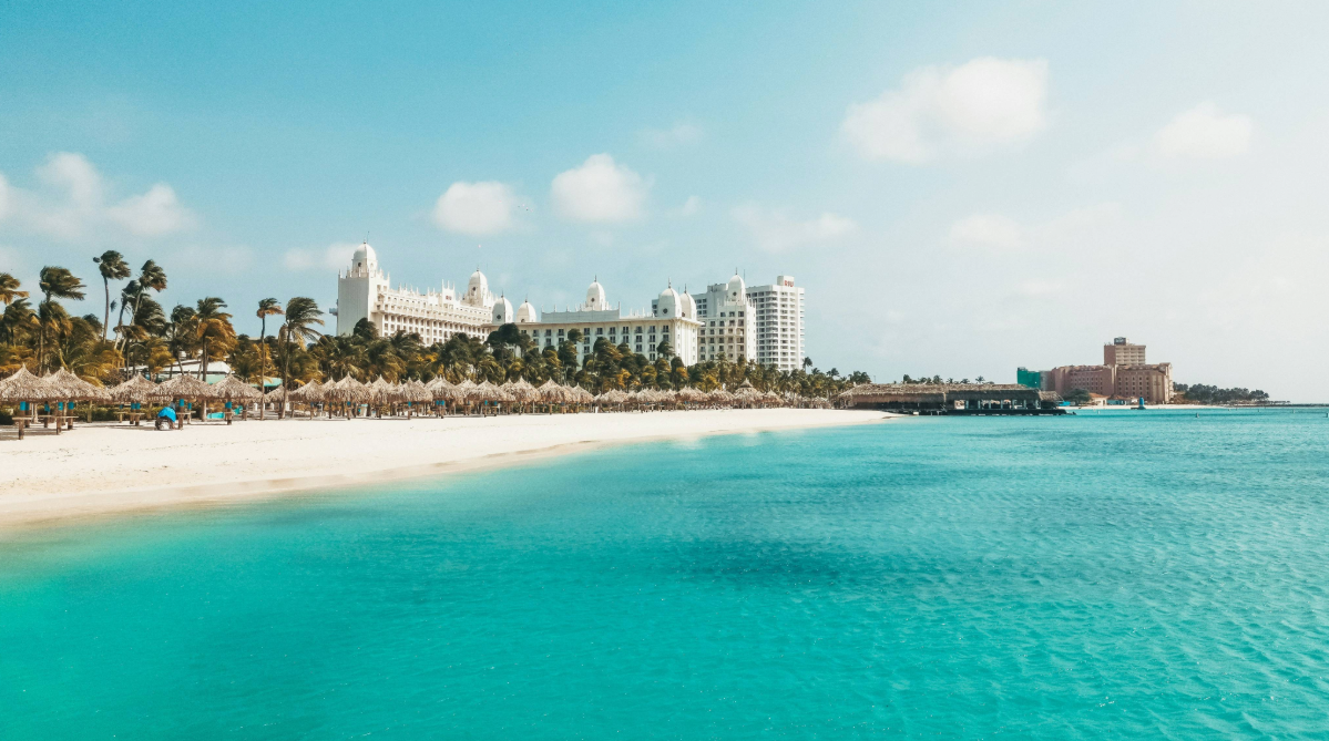 Palm beach in Aruba