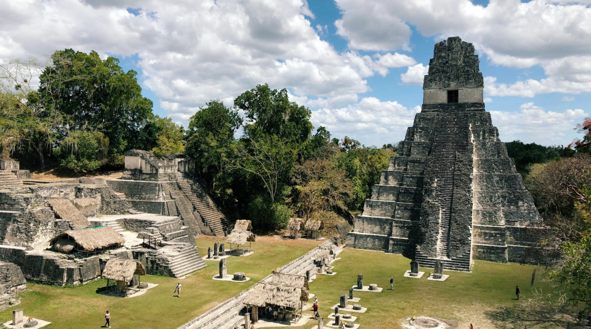 Ancient ruins in Tikal National Park, Guatemala.