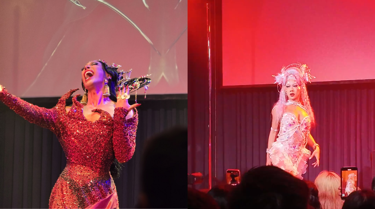 Drag queens performing at the You Better Werq show during Taipei Pride 2025.
