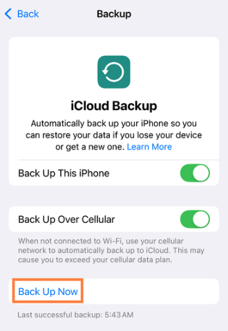 iCloud Backup