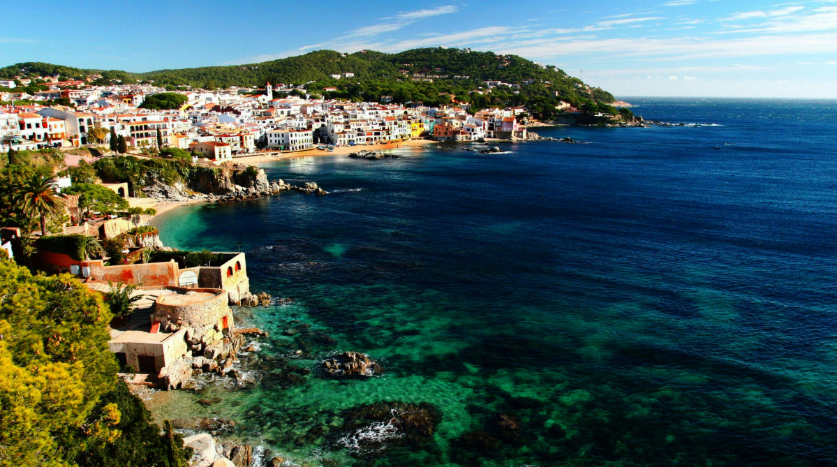Beachside village in Costa Brava