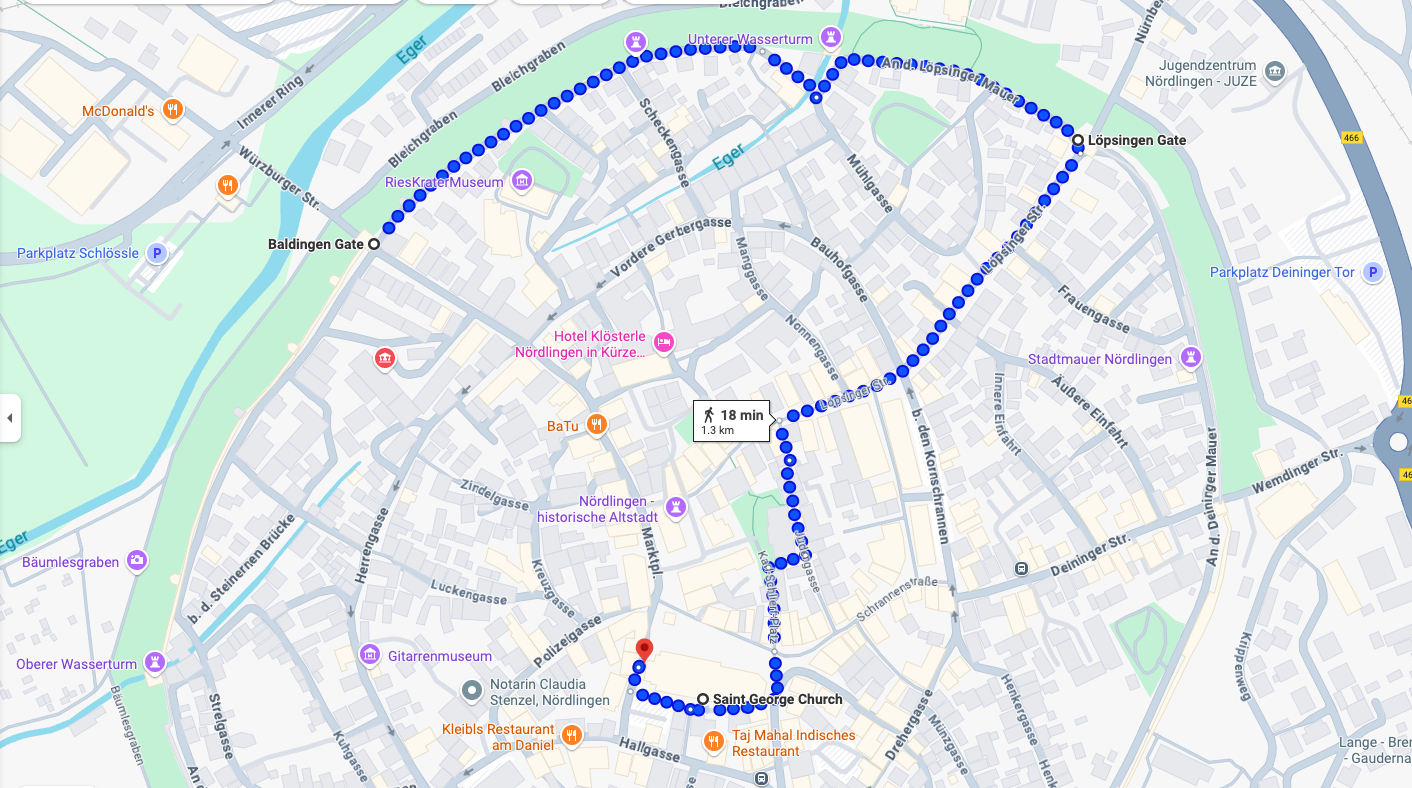 ネルトリンゲン　散策コース