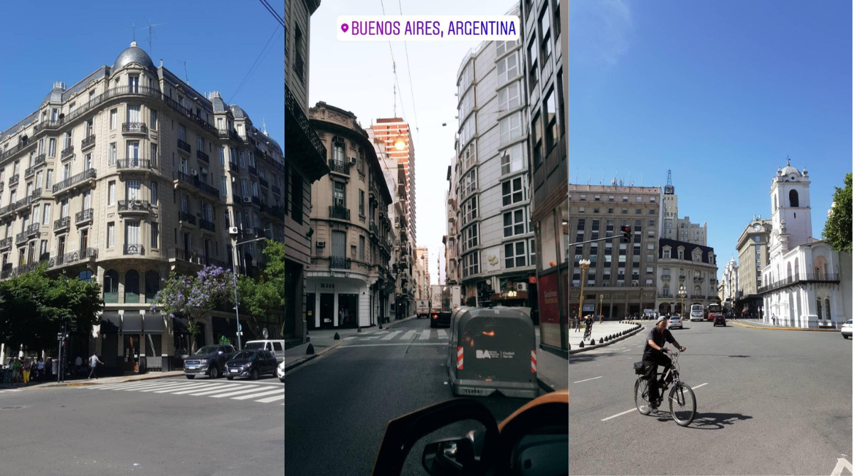 Buildings in different parts of Buenos Aires