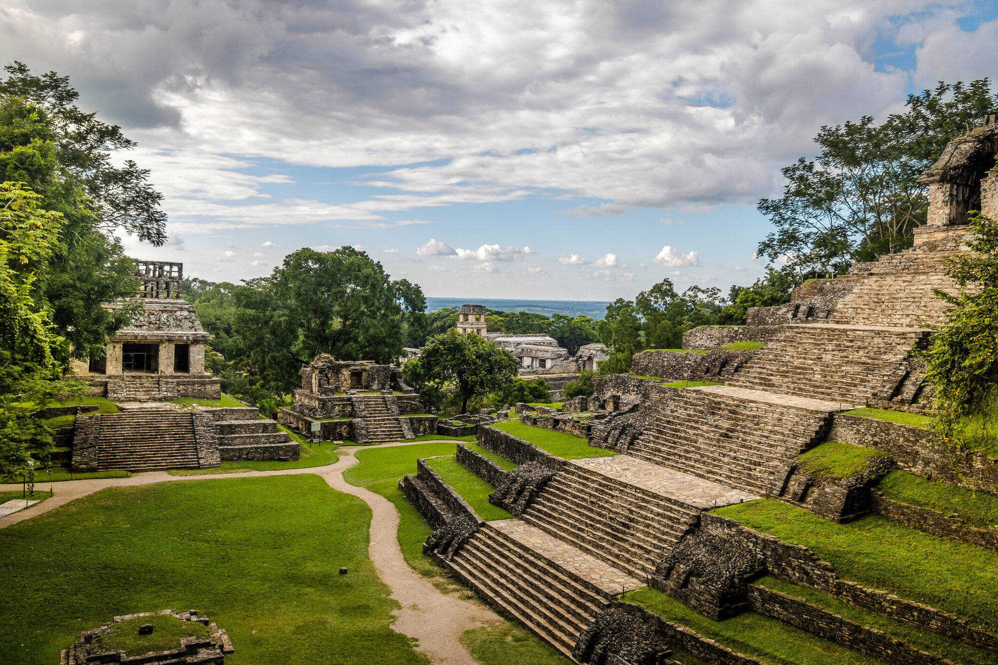 Tempel der Kreuzgruppe - Palenque, Chiapas, Mexiko