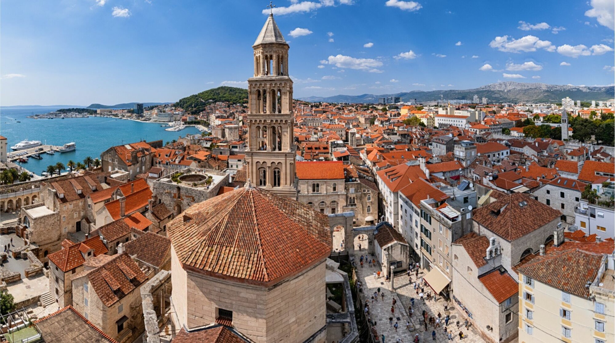 Cidade costeira de Split na Croácia