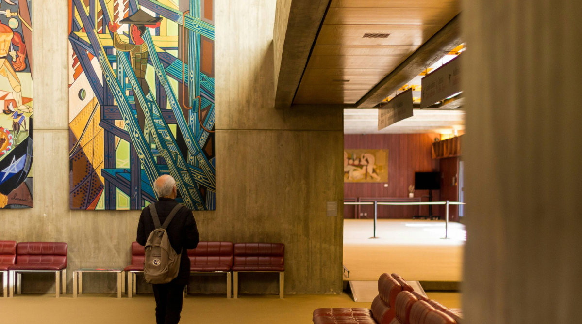 Inside Museu Calouste Gulbenkian in Lisbon