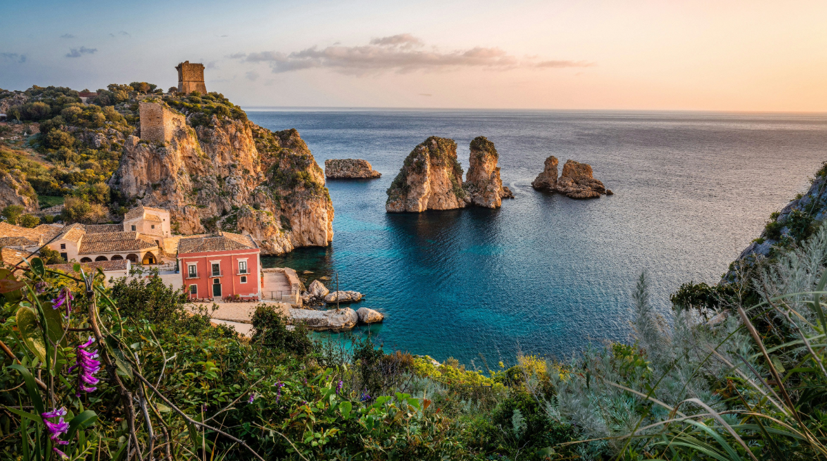 シチリア島の海岸　イタリア