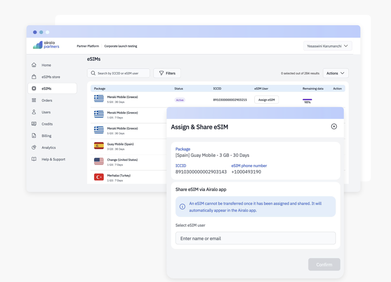 Airalo for business eSIMの購入・配布