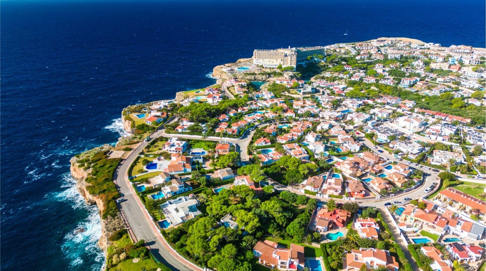 Praia na ilha de Manorca