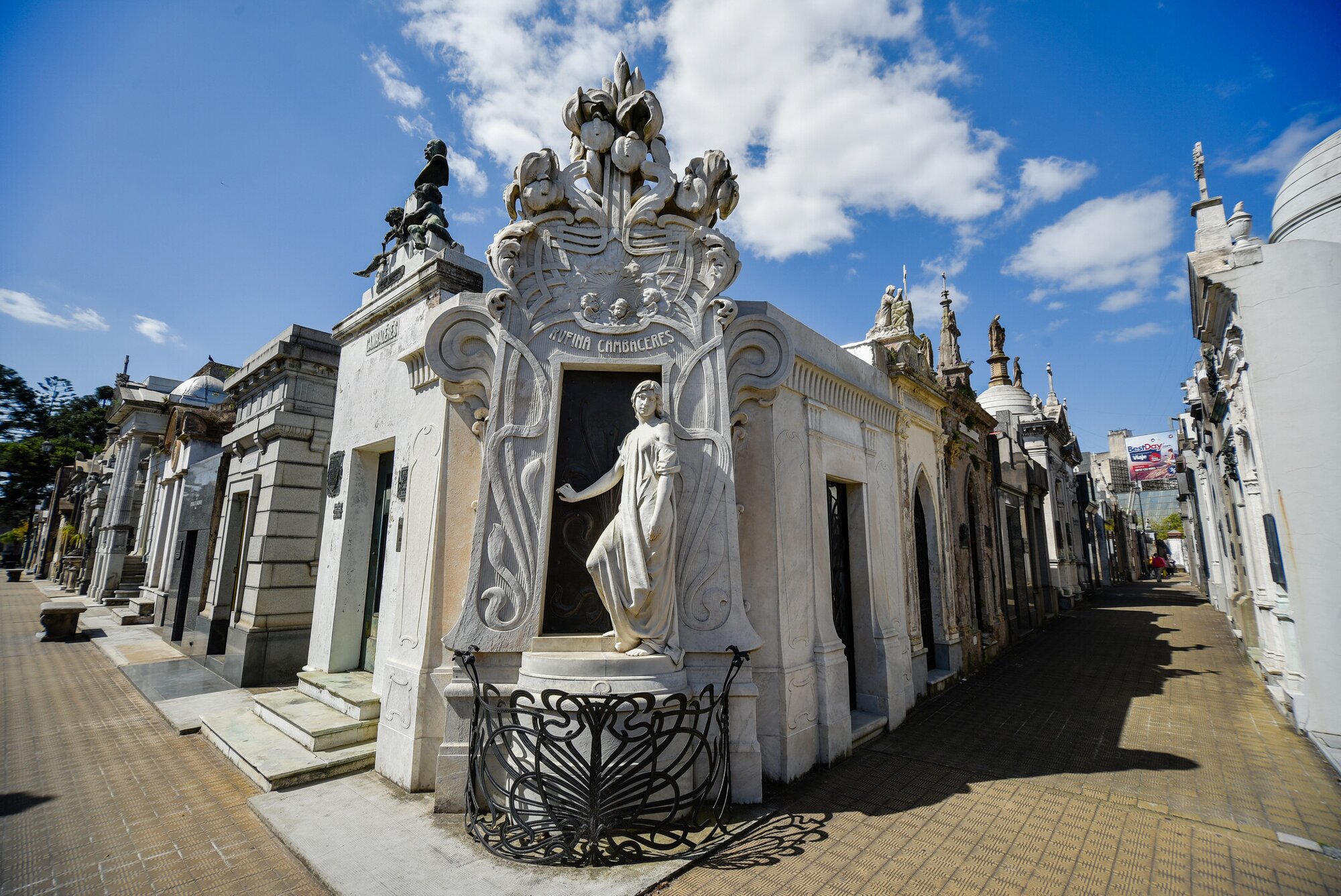 Tomb of Rufina Cambaceres at the La Recoleta Cemetery in Argentina