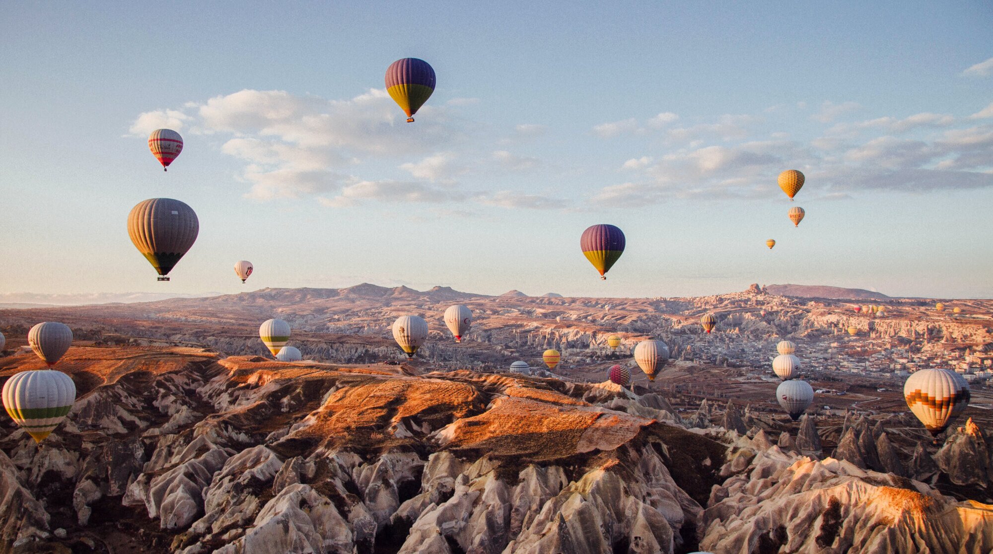 Hot air balloons in Cappadocia Turkey