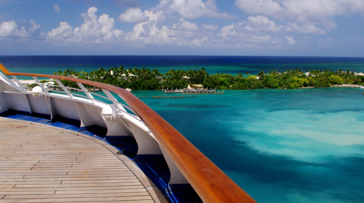 منظر رحلة بحرية في منطقة البحر الكاريبي