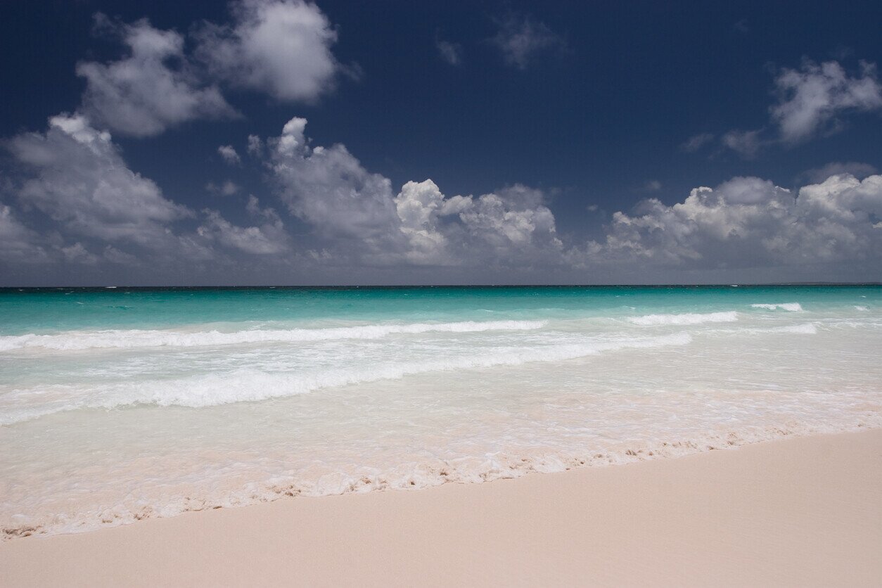 Bahamas pink sand beach