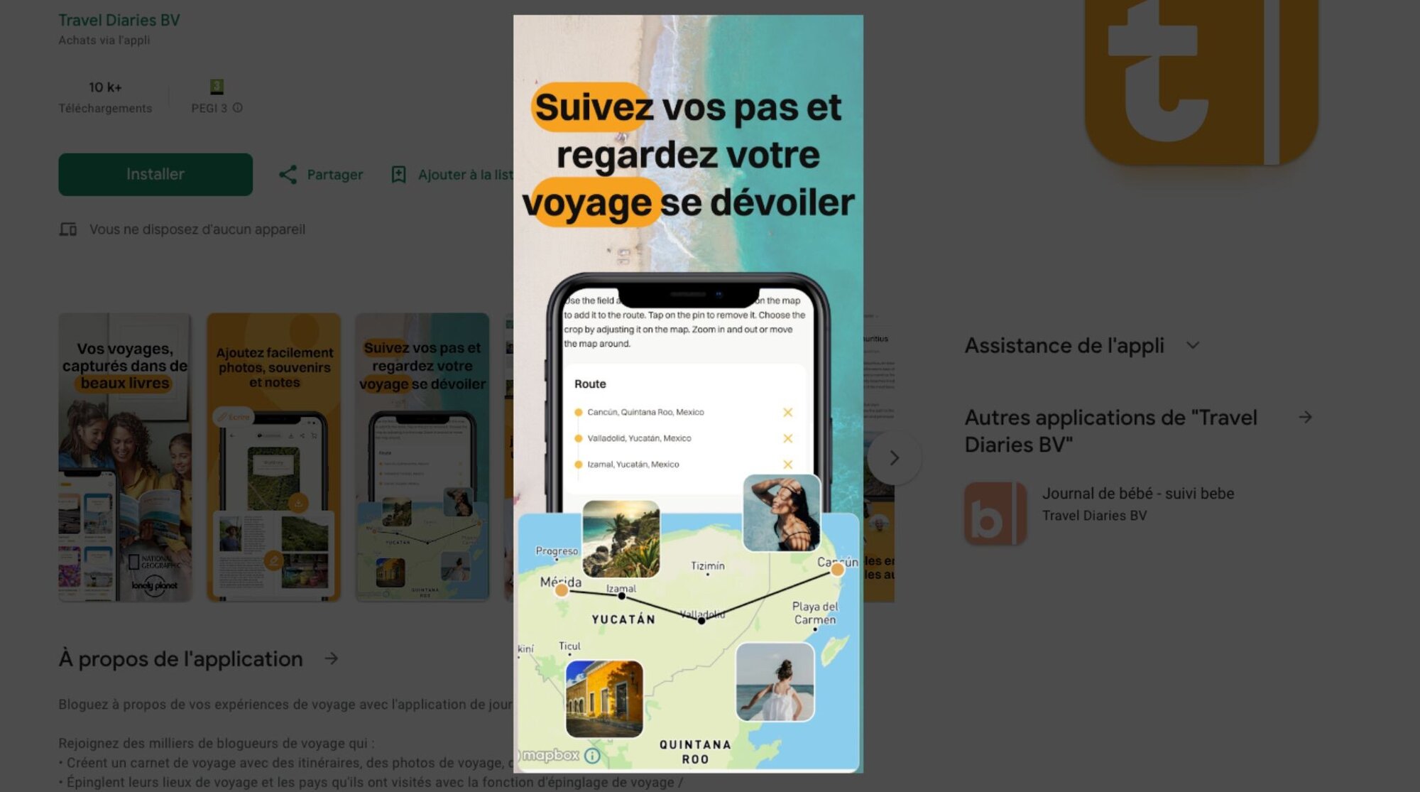 apercu app travel diaries