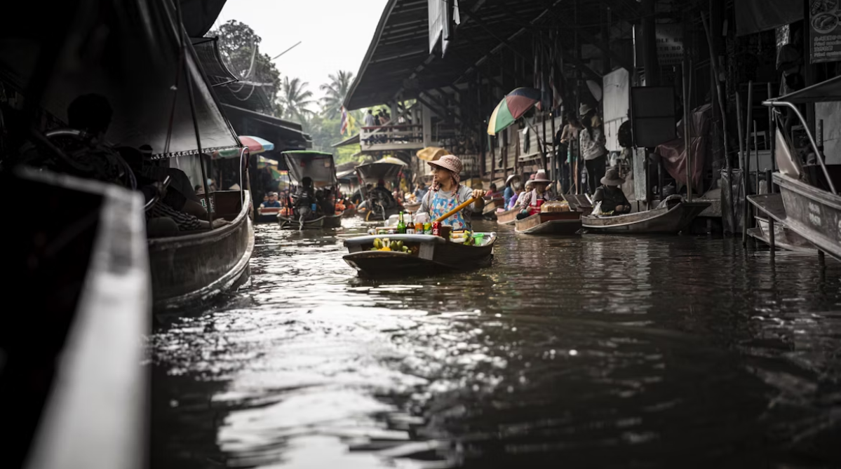 Mekong River Delta floating market