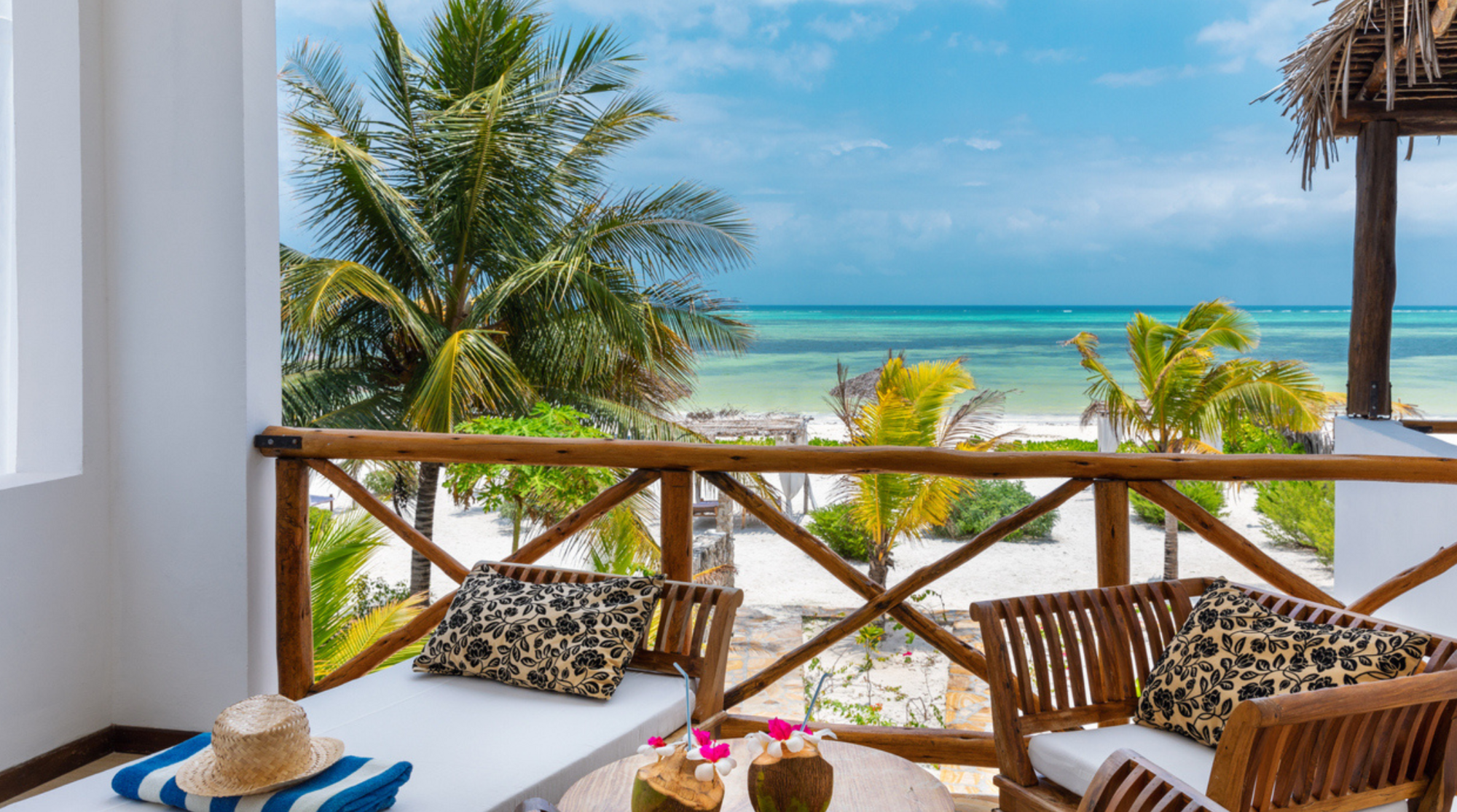 Bungalow sulla spiaggia con vista sul mare