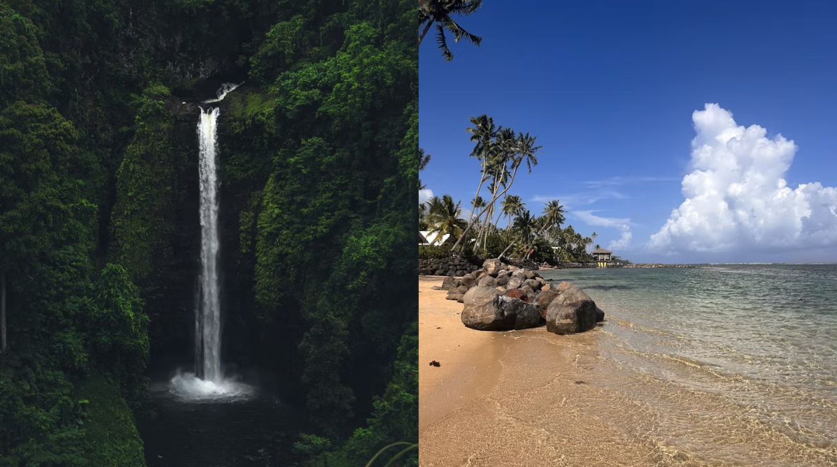 Natural landscapes in Samoa