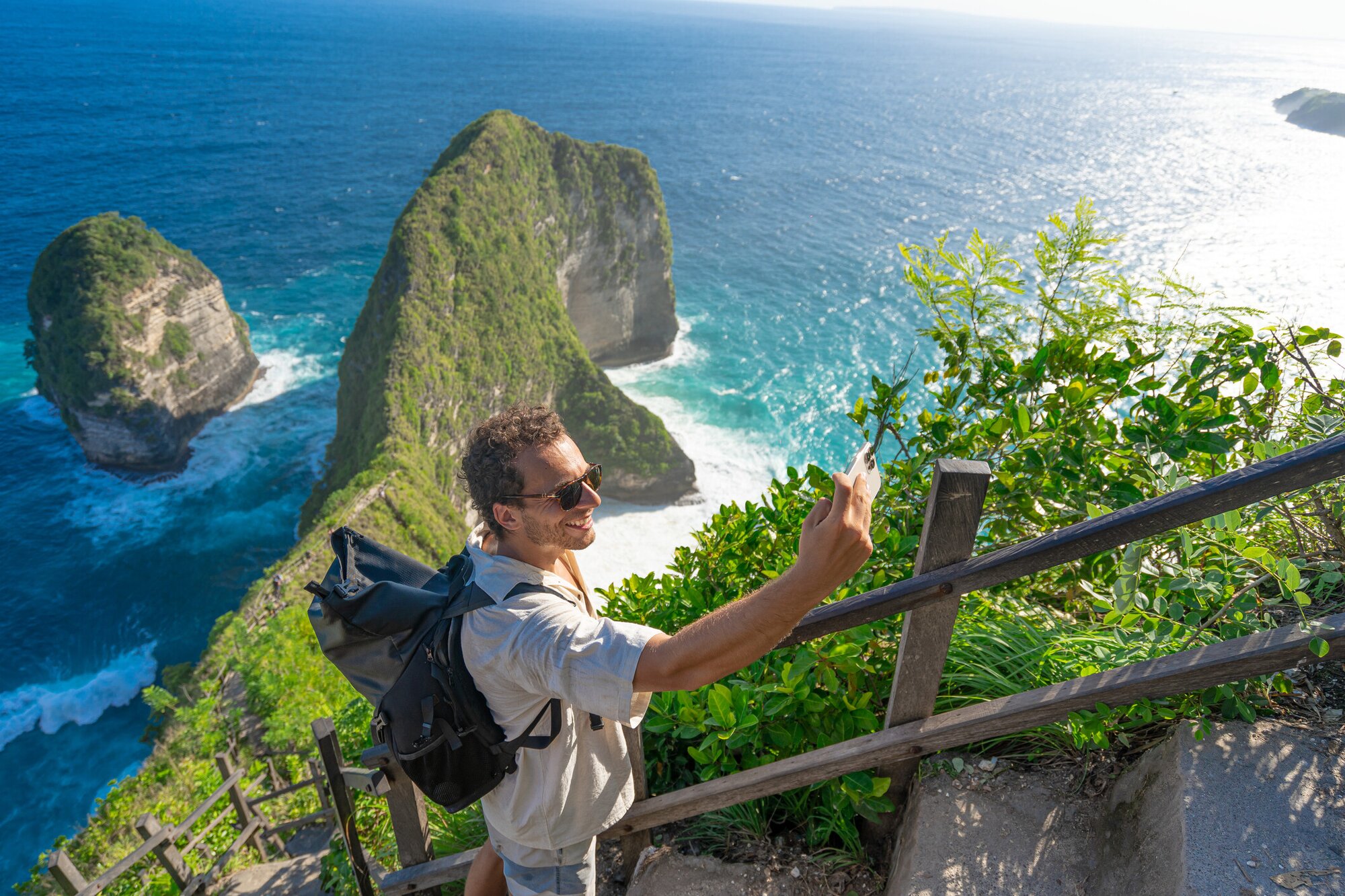Mann mit Visum in Bali