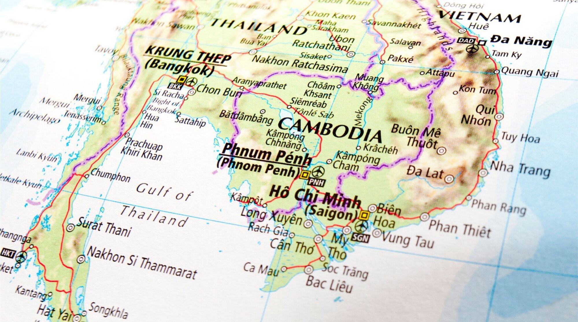 carte cambodge itineraires de voyage