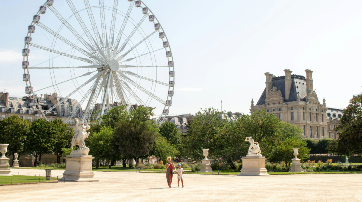 Roda gigante no Jardin des Tuileries, Paris