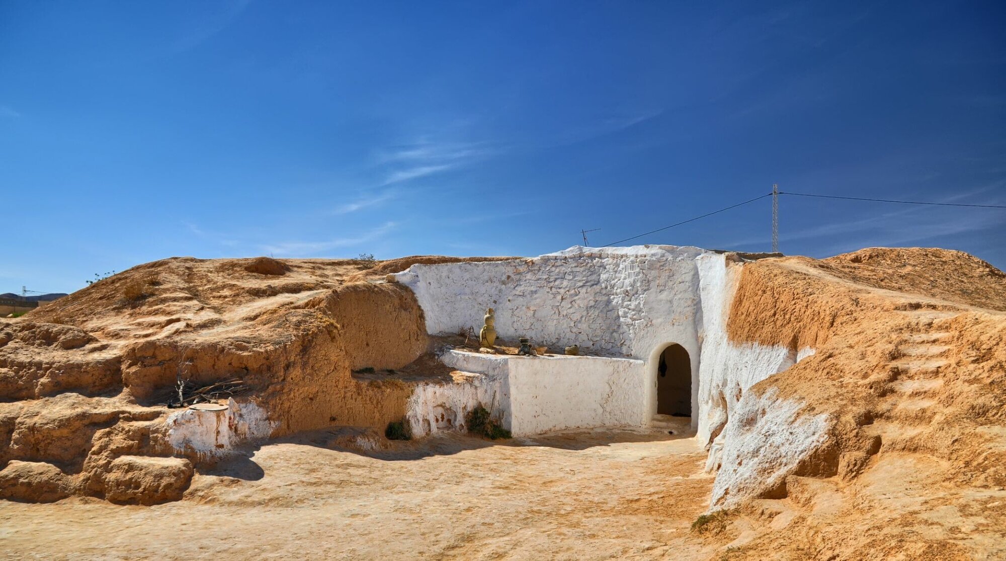 habitation troglodyte de matmata a voir dans l'itineraire de 4 jours en tunisie sur les lieux star wars