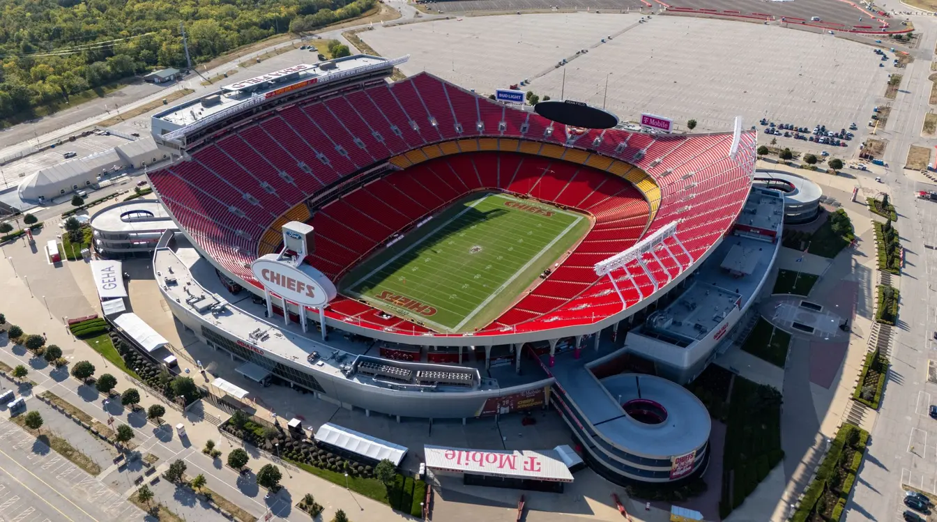 Das Arrowhead Stadion in den USA als einer der Spielorte der WM 2026