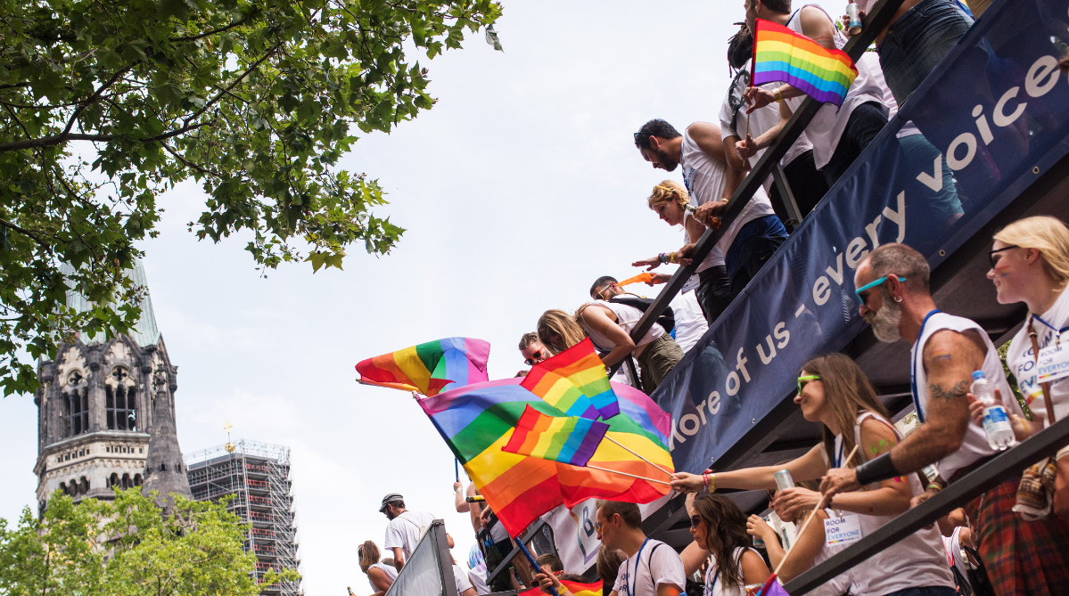 Attendees at Berlin Pride